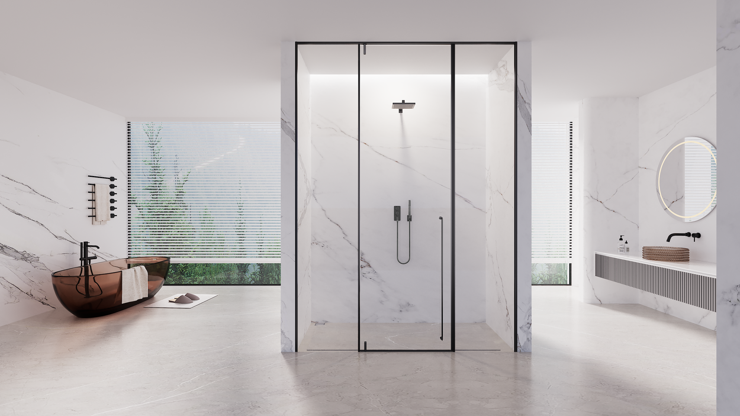 德立開放式浴室